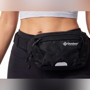 Outdoor Products Black Waist Pack Fanny Pack Adjustable Belt Bag(F112)✨